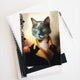 Personalized Cat Journal - Meows in clouds - cool cat t shirts