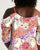 Flowers and Cats Women's Open Shoulder A-Line Dress - Meows in clouds - cool cat t shirts