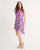 Purple Kimono Cat Women's High-Low Halter Dress - Meows in clouds - cool cat t shirts
