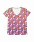 Kimono Cat 2 Women's V-Neck Tee