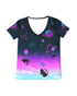 Balloon Cats Women's V-Neck Tee