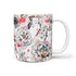 White Flower Cats Mug