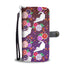 Black Kimono Cats Wallet Case