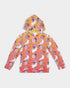 Orange to Yellow Kimono Cat Kids Hoodie