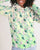 Green Kimono Cat Women's Hoodie - Meows in clouds - cool cat t shirts