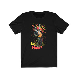 Rock & Meow Unisex Tee - Meows in clouds - cool cat t shirts