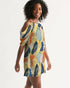 leafs Women's Open Shoulder A-Line Dress